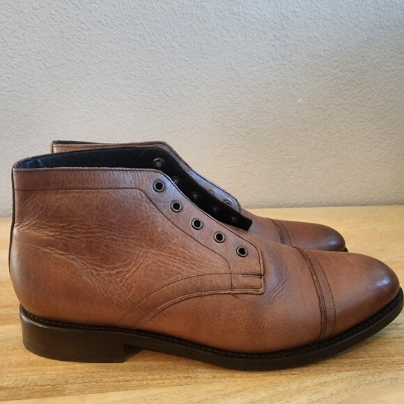Thursday Boot Co Captain Boots Mens Size 11.5 Brown Leather Cap Toe WLNCAD - Picture 1 of 13